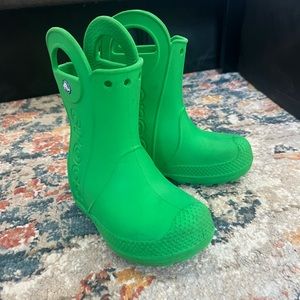 VGUC crocs rain boots